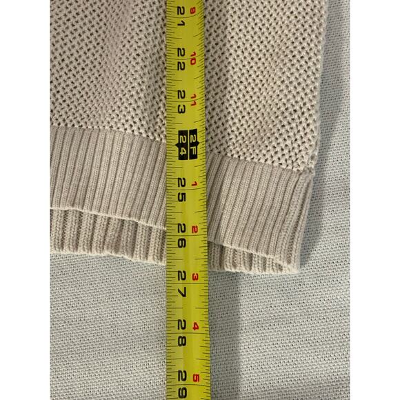 Caslon Cream cotton and silk blend Sweater size medium - Picture 6 of 6